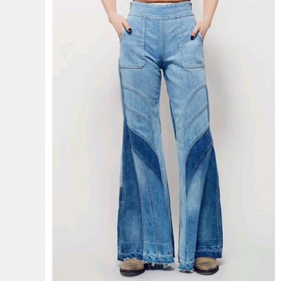 Free People Denim - NWOT Free People Tidal Wave Flare Jeans. 24